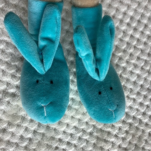 Loblaws Plush Long Leg Bunny Rabbit Striped Outfit with Slippers Stuffed Animal - Picture 5 of 12